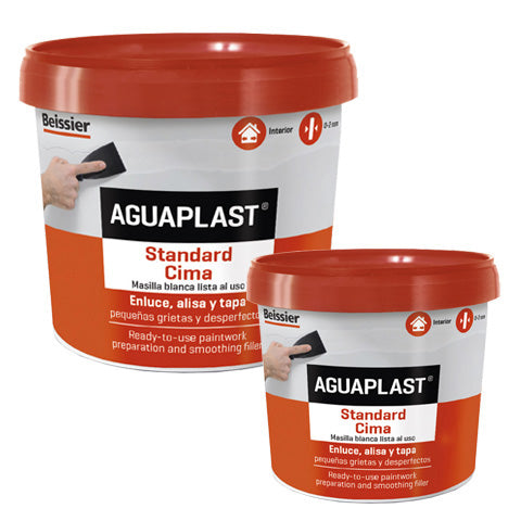 Aguaplast Standard Pasta al Uso 500 g – Repara Grietas y Agujeros en Paredes