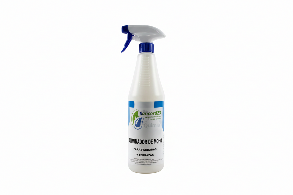 Eliminador de Moho y Verdín Profesional 1L – Antimoho Interior y Exterior con Pulverizador