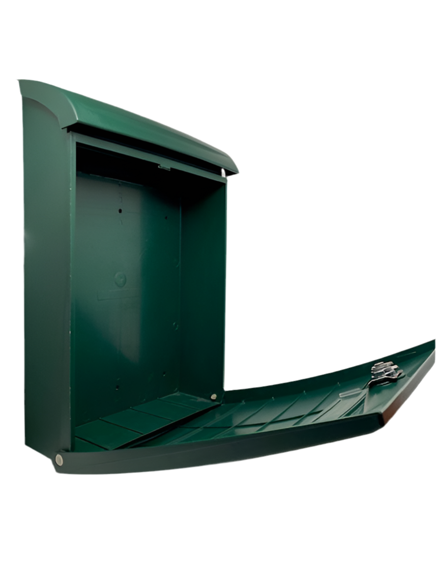 Buzón Exterior PVC Verde Tamaño DIN A4 – Resistente a la Intemperie