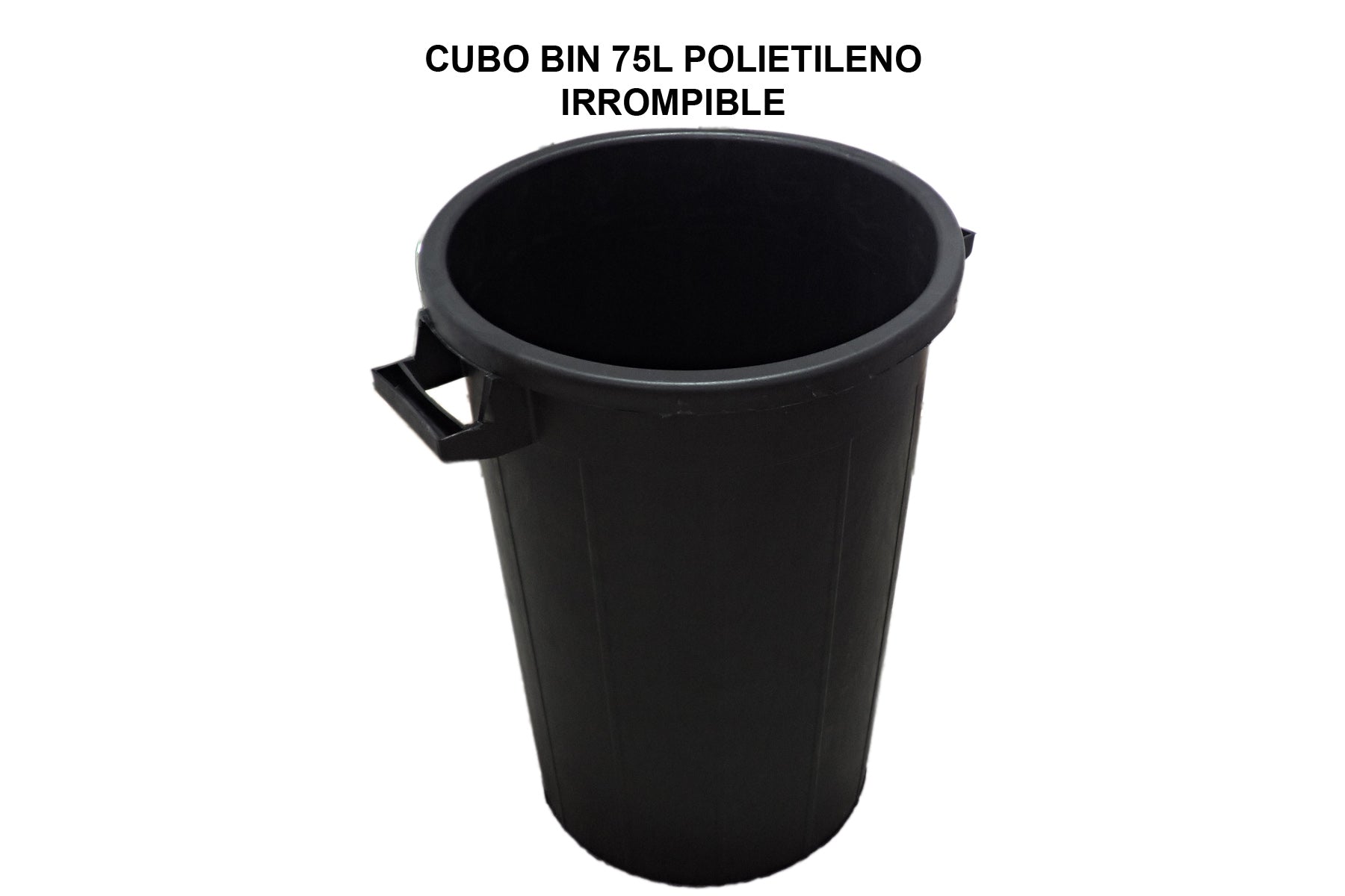 Cubo de Basura Industrial 75L Irrompible – Polietileno, Interior y Exterior, Uso Profesional