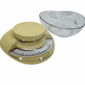 Laica Balanza Mecánica de Cocina LC7107 – Diseño Retro Amarillo Crema, Precisión 3 kg