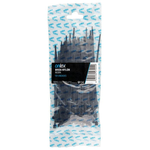 Black Nylon Cable Ties 100 Pcs Onlex – High Strength Indoor and Outdoor