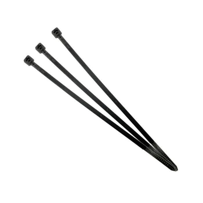 Bridas de Nylon Negras 100 Uds Onlex – Alta Resistencia Interior y Exterior
