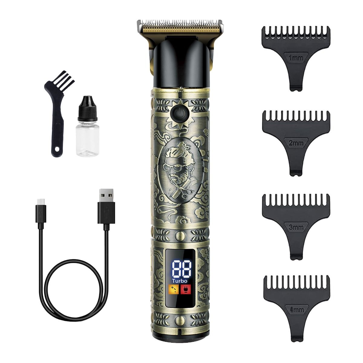 Cortapelos Profesional Recargable 5W con Pantalla LCD | Kuken