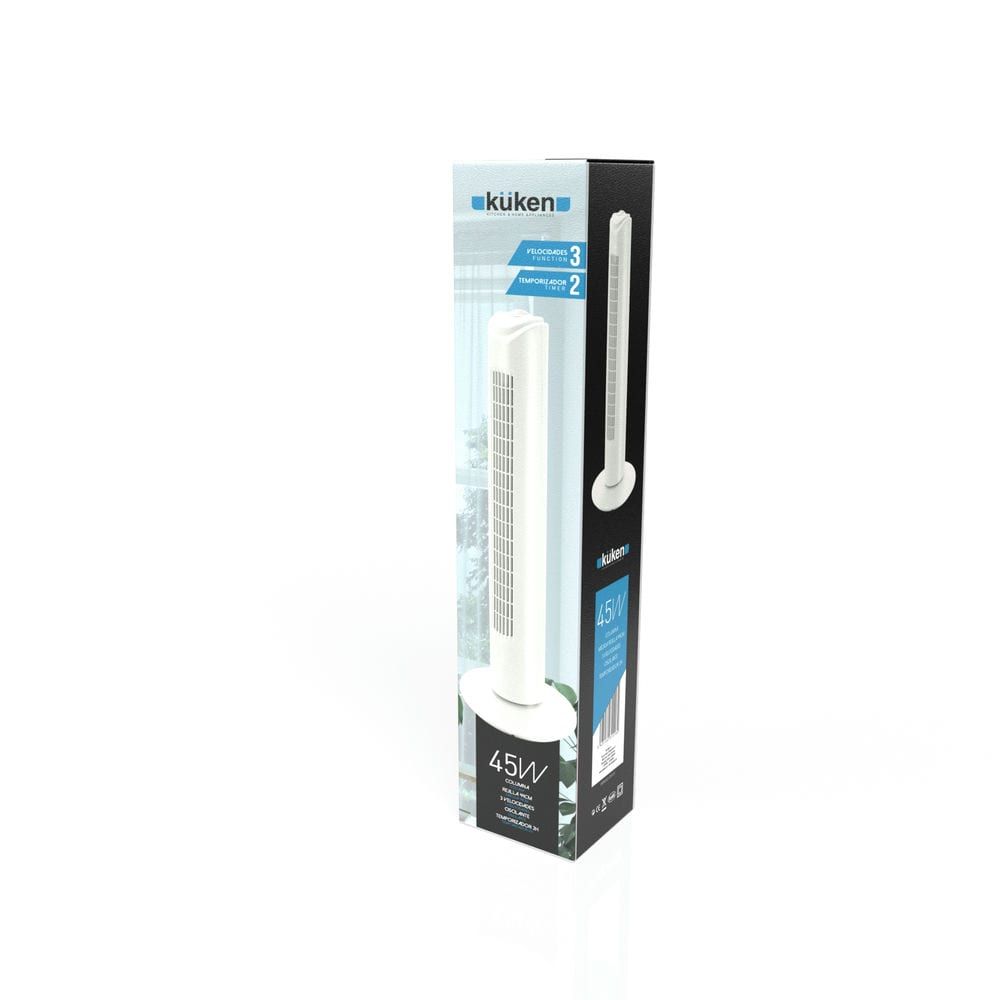 Ventilador de Columna 45W Kuken – Silencioso, Eficiente y de Bajo Consumo para Hogar