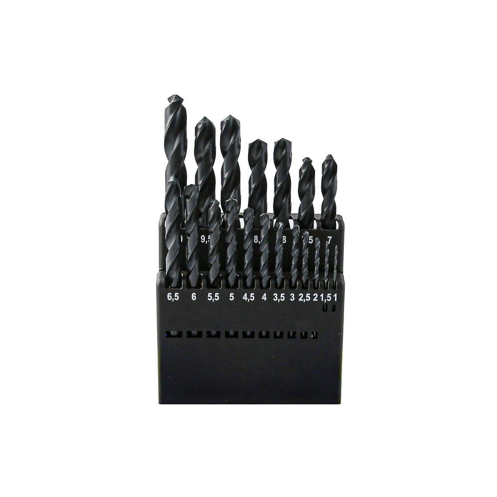 Juego 19 Brocas HSS STEIN Profesional 1–10 mm DIN 338 con Estuche