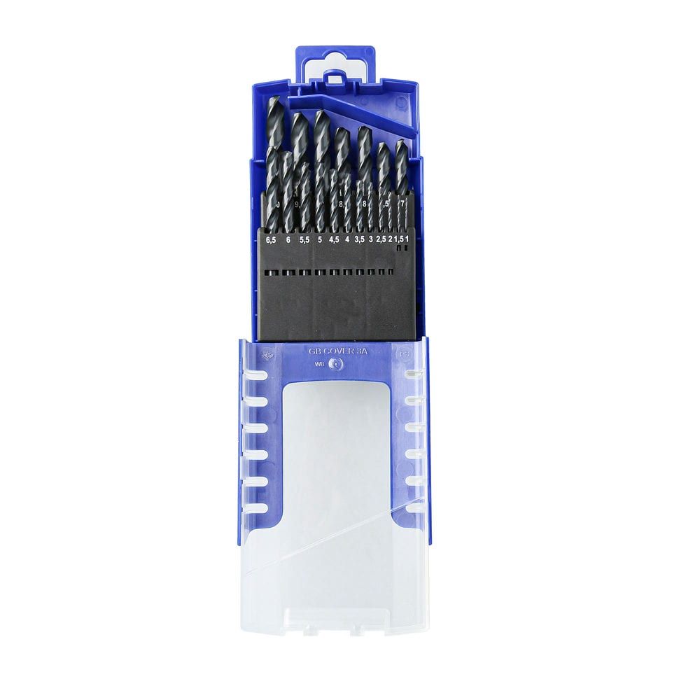 Juego 19 Brocas HSS STEIN Profesional 1–10 mm DIN 338 con Estuche