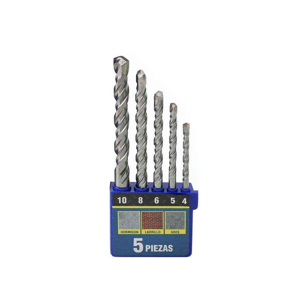 Juego 5 Brocas Widia Carburo STEIN Profesional 4–10 mm