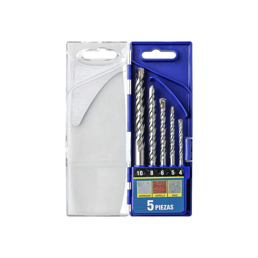 Juego 5 Brocas Widia Carburo STEIN Profesional 4–10 mm