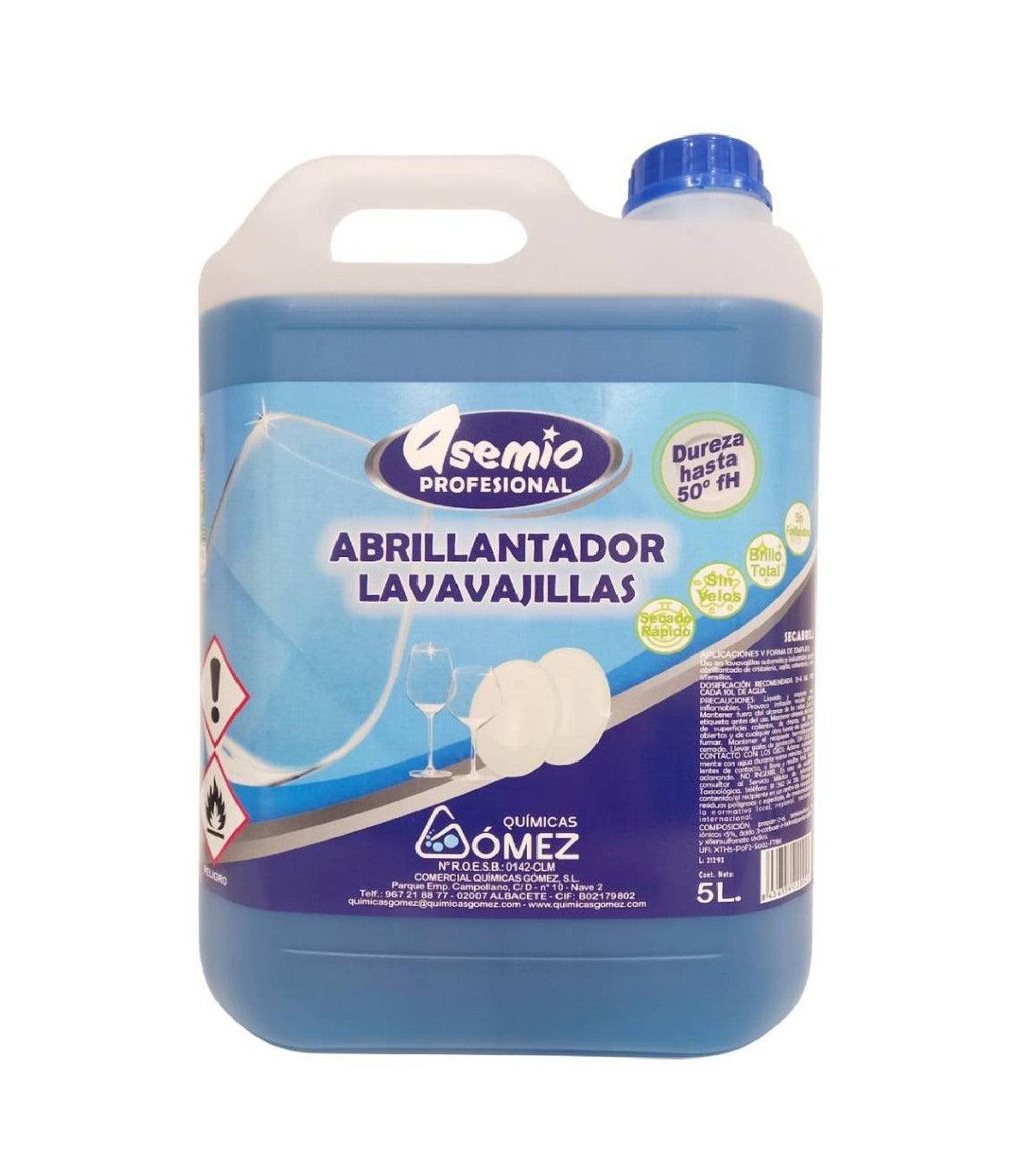 Abrillantador Lavavajillas Profesional 5L – Secado Rápido, Sin Velos, Aguas Duras hasta 50ºfH