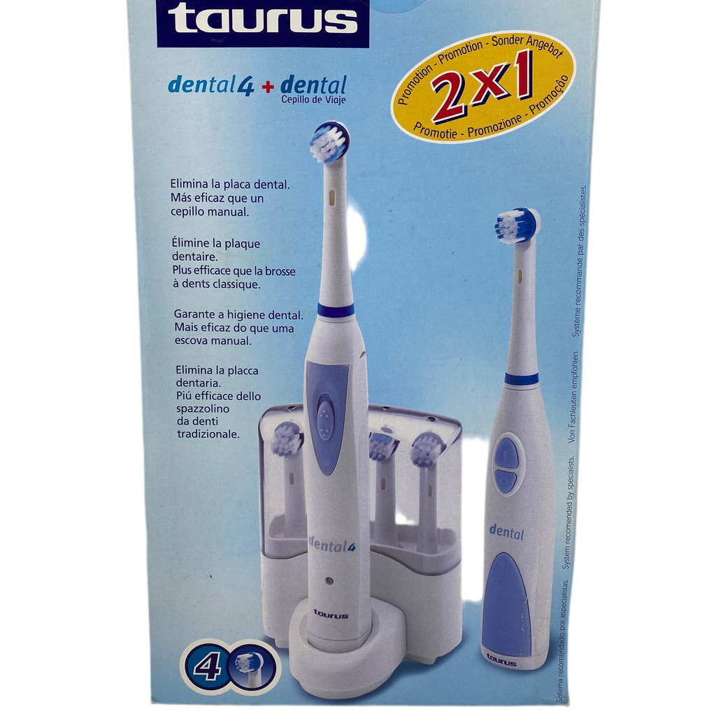 Cepillo Dental Taurus 2-en-1 con Recambios – Últimas Unidades en Oferta