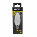 Bombilla LED Vela E14 C37 5W Luz Cálida – Decorativa, Ambiente Cálido