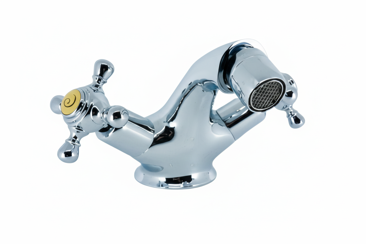 Grifo Bidé Época 1900 Plus Cromo – Estilo Vintage, Calidad Premium