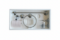 Conjunto Accesorios Baño 6 Piezas Latón – 5 Colores, Diseño Moderno