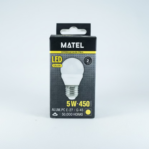 E27 G45 Spherical LED Bulb Warm Light – Decorative, Cozy Atmosphere