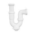 Sifón Desagüe Curvo Extensible 1 1/2" – Salida 40mm con Tuerca Loca