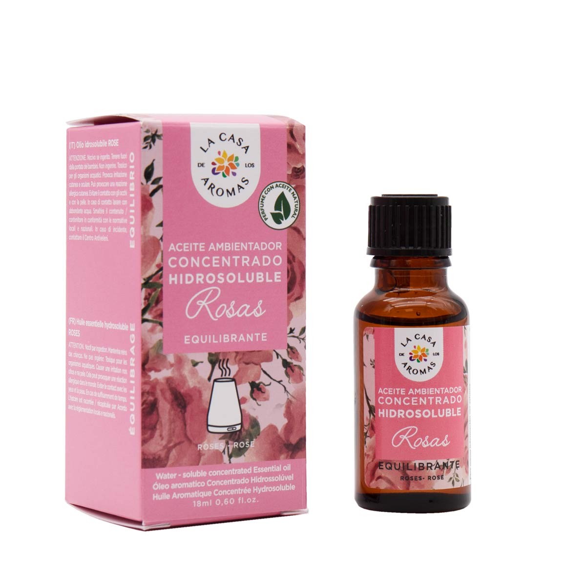 Aceite Aromático para Difusor 18ml – Aromaterapia Hogar y Oficina, 4 Aromas