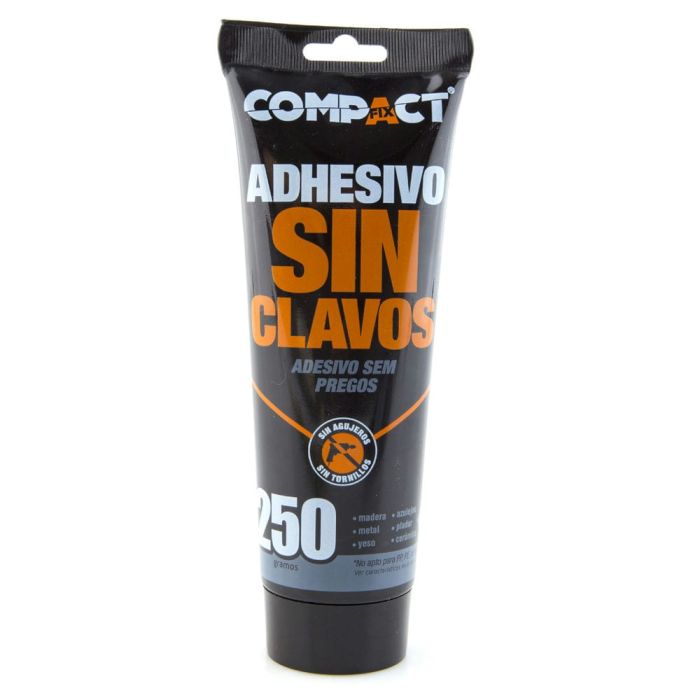 Adhesivo Sin Clavos Compact 250 g – Multimaterial, Alta Adherencia