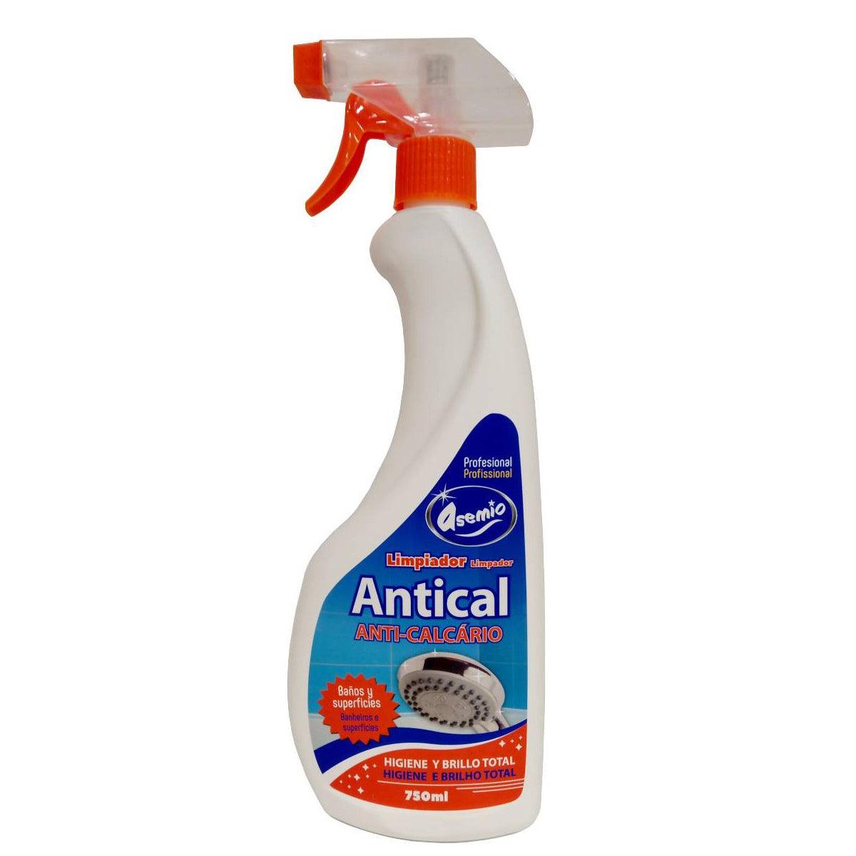 Antical Baño 750ml con Pulverizador – Elimina Cal, Efecto Repelente Agua, Mamparas y Griferías