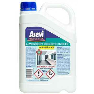 Asevi Gerpostar Desinfectante Profesional 5L – Limpieza y Desinfección Antibacteriana