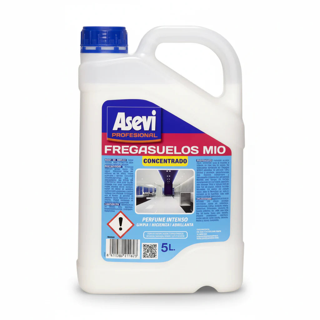 Fregasuelos Asevi Profesional 5L – pH Neutro, Concentrado, Perfume Floral Duradero