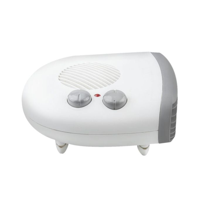 Calefactor Eléctrico Horizontal 1000W–2000W Blanco – 2 Potencias, Termostato