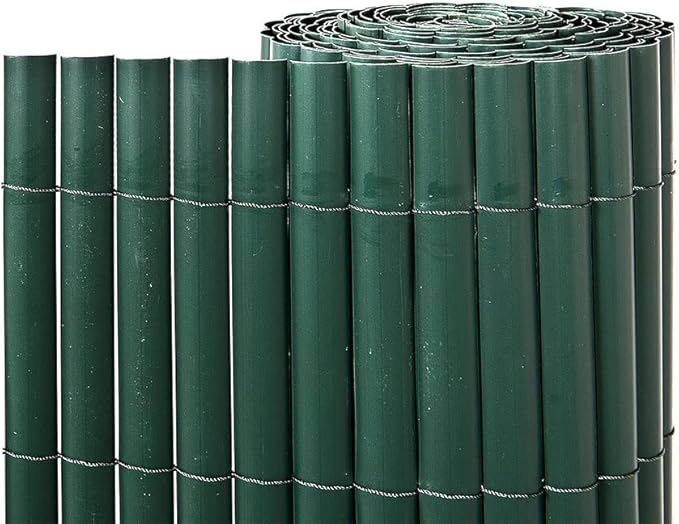 Cañizo de Ocultación PVC Verde – Rollo 5m, Resistente y Duradero