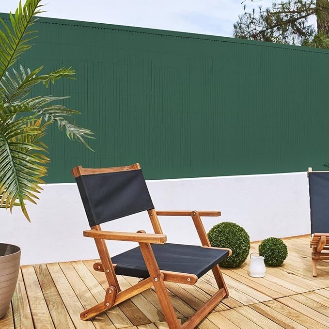 Cañizo de Ocultación PVC Verde – Rollo 5m, Resistente y Duradero