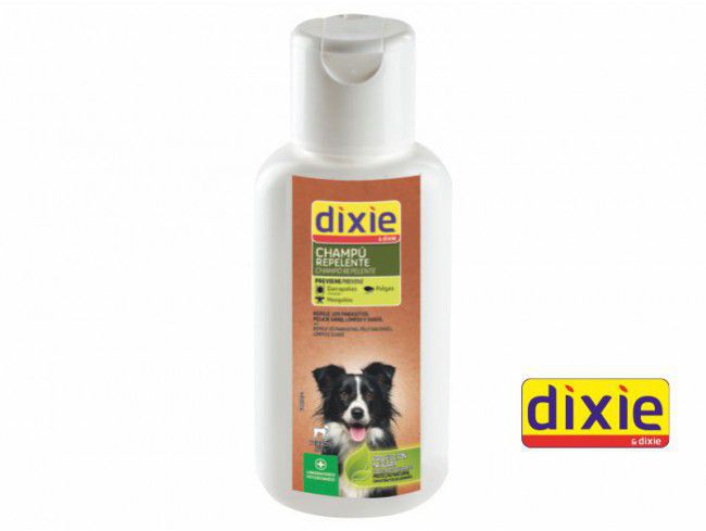 Champú Repelente Dixie para Perros 500 ml – Sin Insecticidas, Limpia y Protege