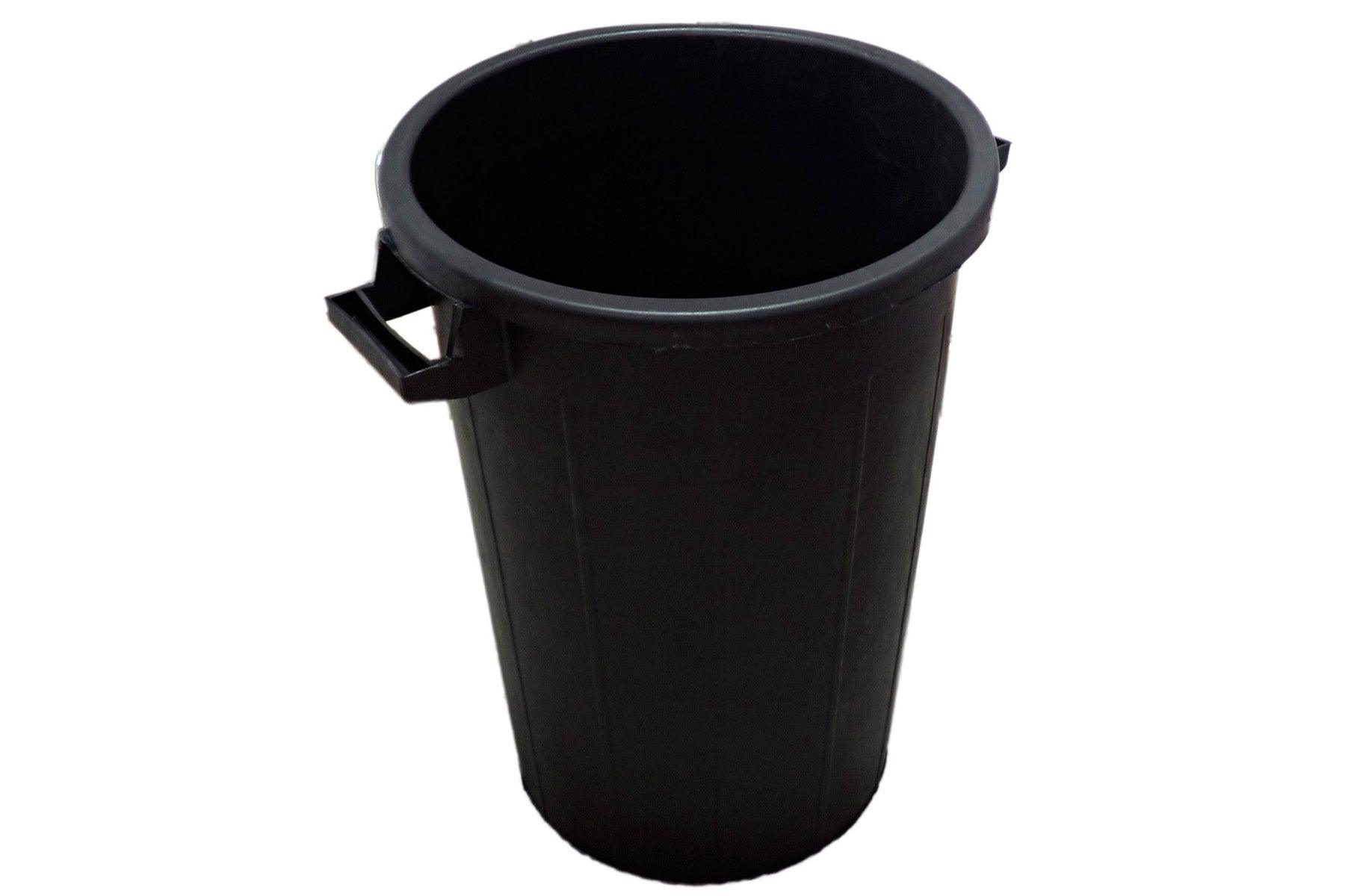 Cubo de Basura Industrial Irrompible 100L – Polietileno Negro, Uso Comercial