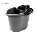 Cubo Fregona 15L Doble Cámara Intrasecchio – Agua Limpia y Sucia, Escurridor Integrado