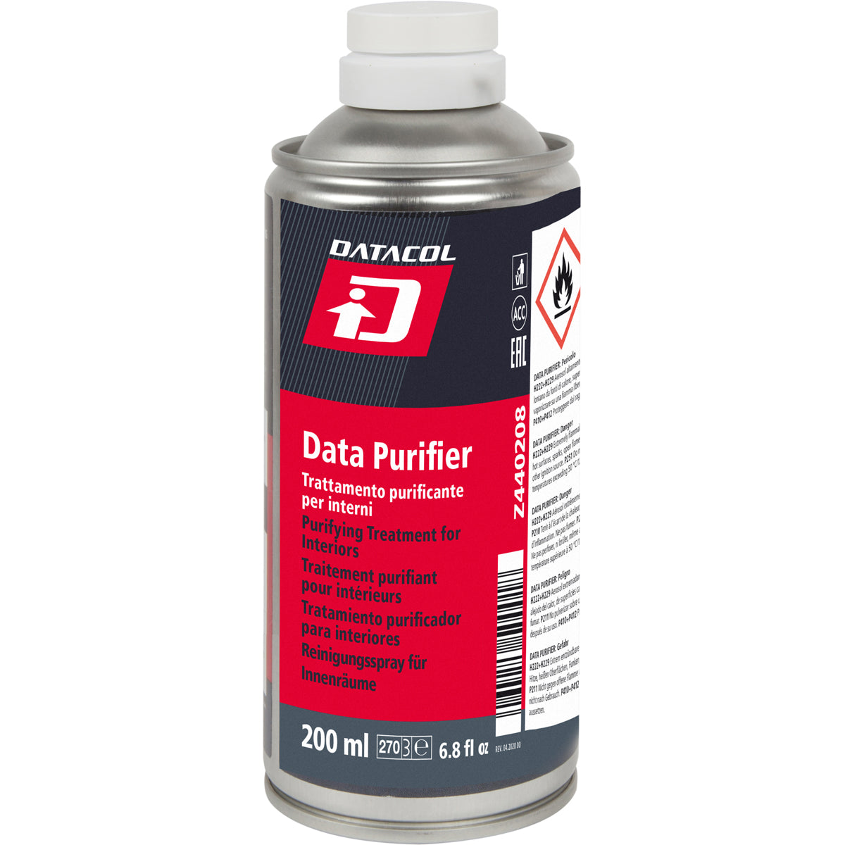 Spray Higienizante DATA PURIFIER 200 ml – Desinfectante Aire Acondicionado e Interiores