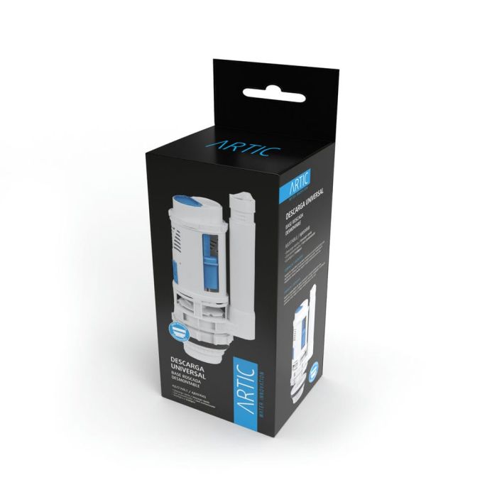 Descargador Cisterna WC Universal ARTIC – Doble Pulsador Economizador Compatible con Roca