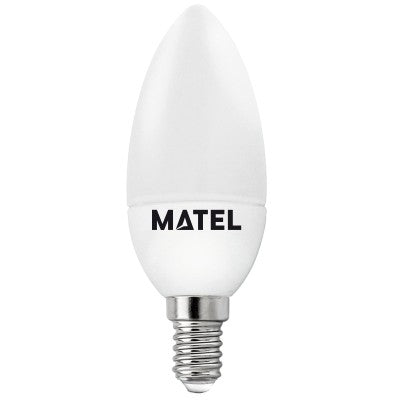 Bombilla LED Vela E14 C37 8W Luz Fría – Decorativa, Bajo Consumo