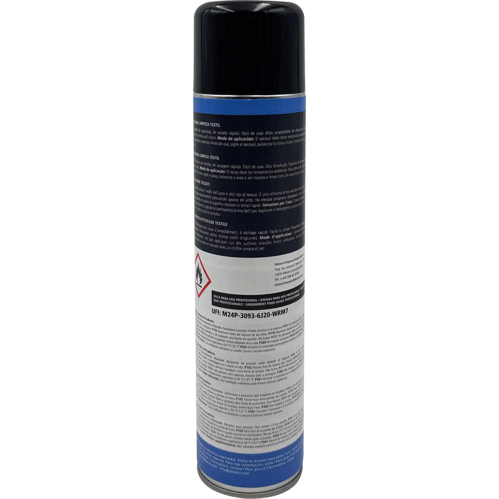 Espuma Limpieza Textil DATACOL 600ml – Tapicerías, Alfombras y Asientos
