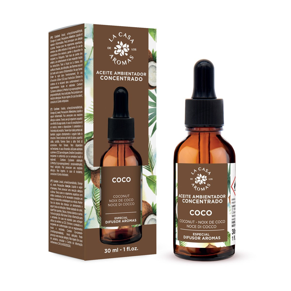 Aceite Aromático Concentrado para Difusor 30ml – 7 Aromas, Alta Duración