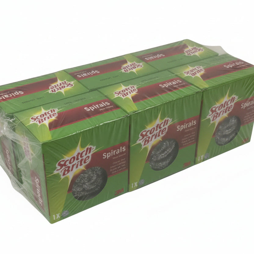 Estropajo Acero Inoxidable Scotch-Brite® 6 Uds – Elimina Grasa y Alimentos Quemados, Sin Óxido