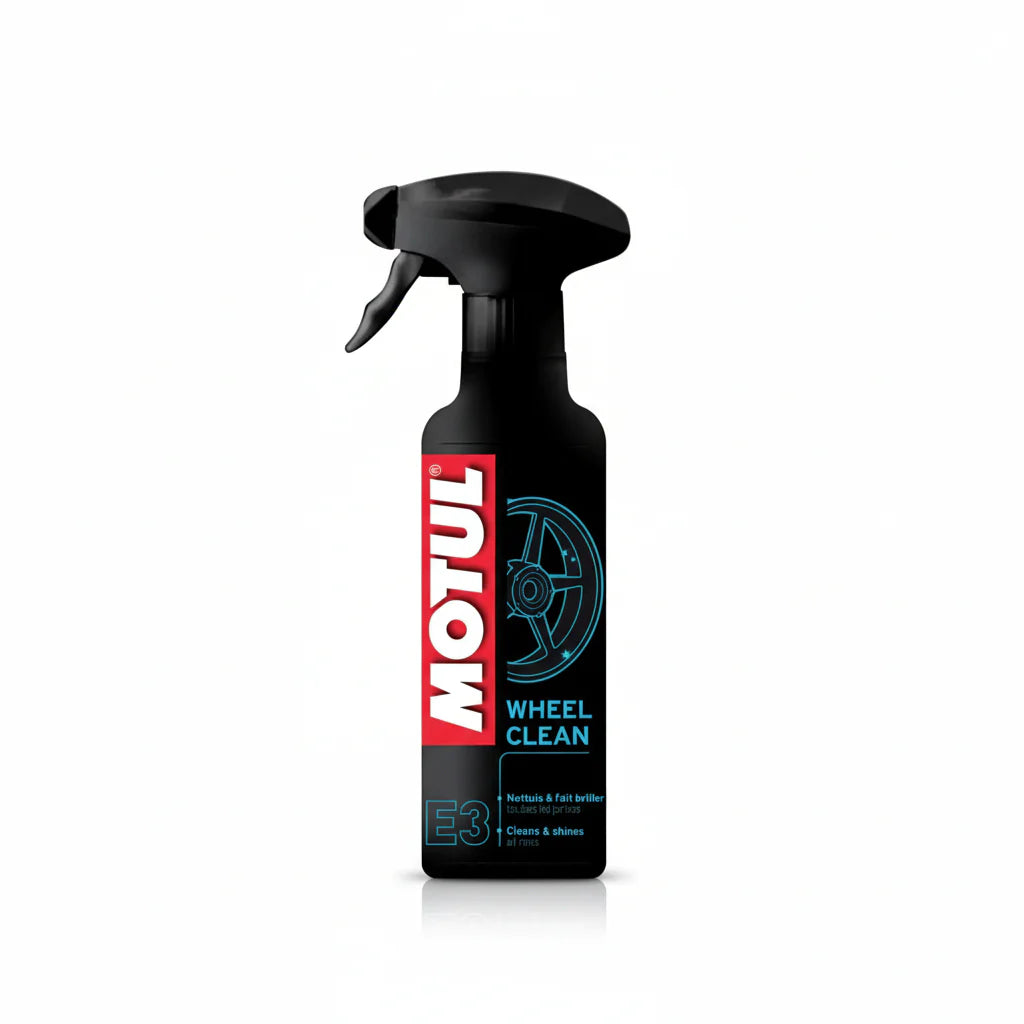 Limpiador Llantas Moto Motul E3 Wheel Clean 400ml – Elimina Freno y Suciedad