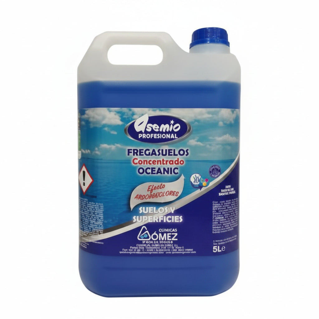 Oceanic Fregasuelos Concentrado 5L – Absorbeolores, Alcohol, pH Neutro, Secado Rápido