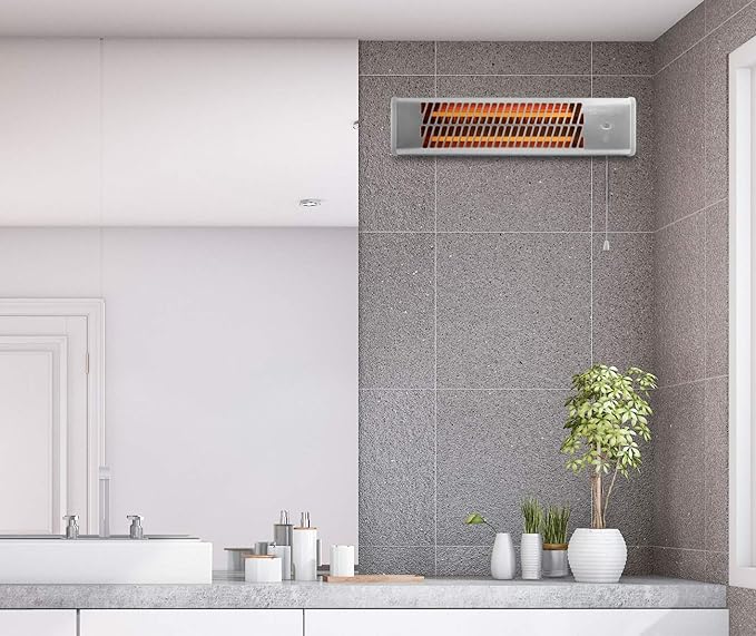 Radiador Cuarzo Baño Mural Orbegozo BB 5000 1200W – Pantalla Orientable