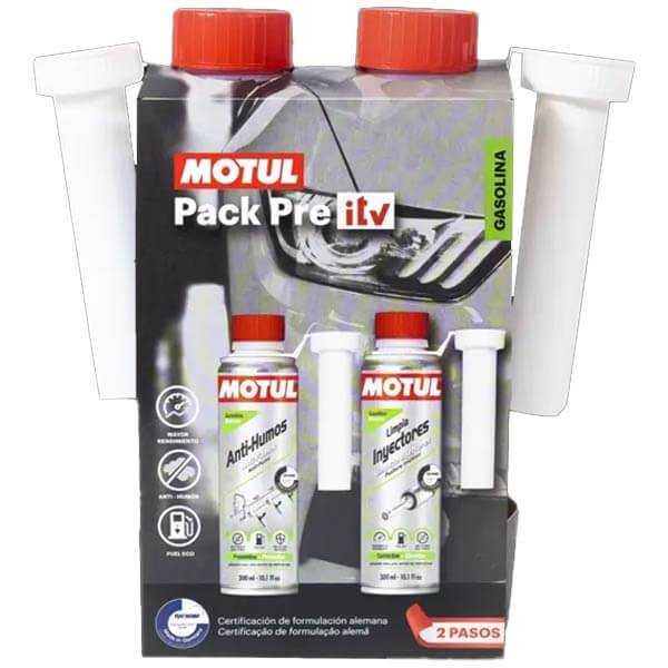 Motul Pack Pre ITV Gasolina – Limpiador Inyectores + Tratamiento Motor