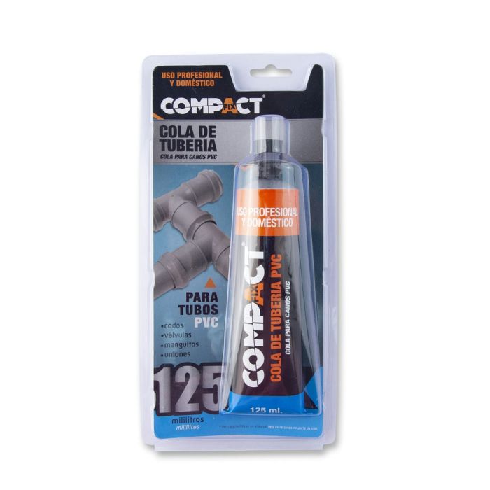 Cola para Tuberías PVC Compact 125 ml – Adhesivo Profesional de Alta Resistencia