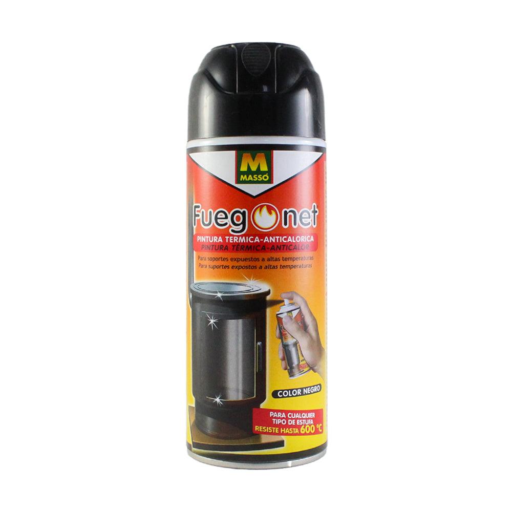 Pintura Anticálorica Negra Spray 400 ml – Resistente a Altas Temperaturas para Estufas y Metales