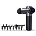 Pistola de Masaje Muscular Digital 18W – 6 Cabezales, Recargable, Silenciosa