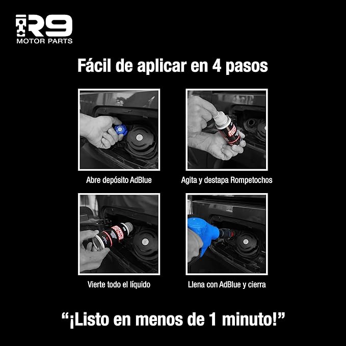 Anticristalizante AdBlue R9 RompeTochos – Disuelve Cristales y Limpia el Sistema SCR