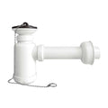 Sifón Desagüe Lavabo / Bidet 1 1/2" – Tubo 40mm con Tapón y Cadenilla