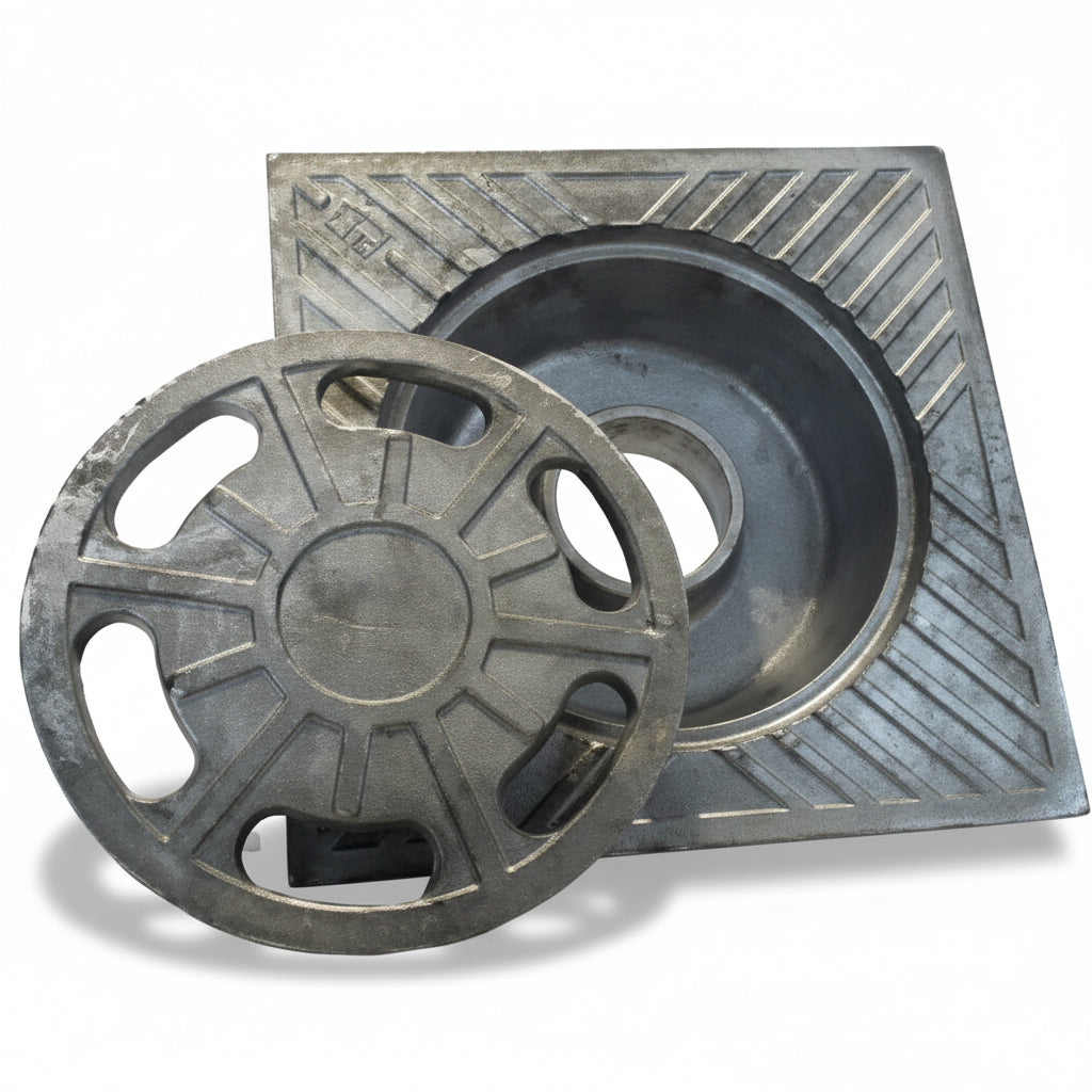 Sumidero Sifónico de Aluminio 15x15cm – Antiolores, Drenaje Eficaz