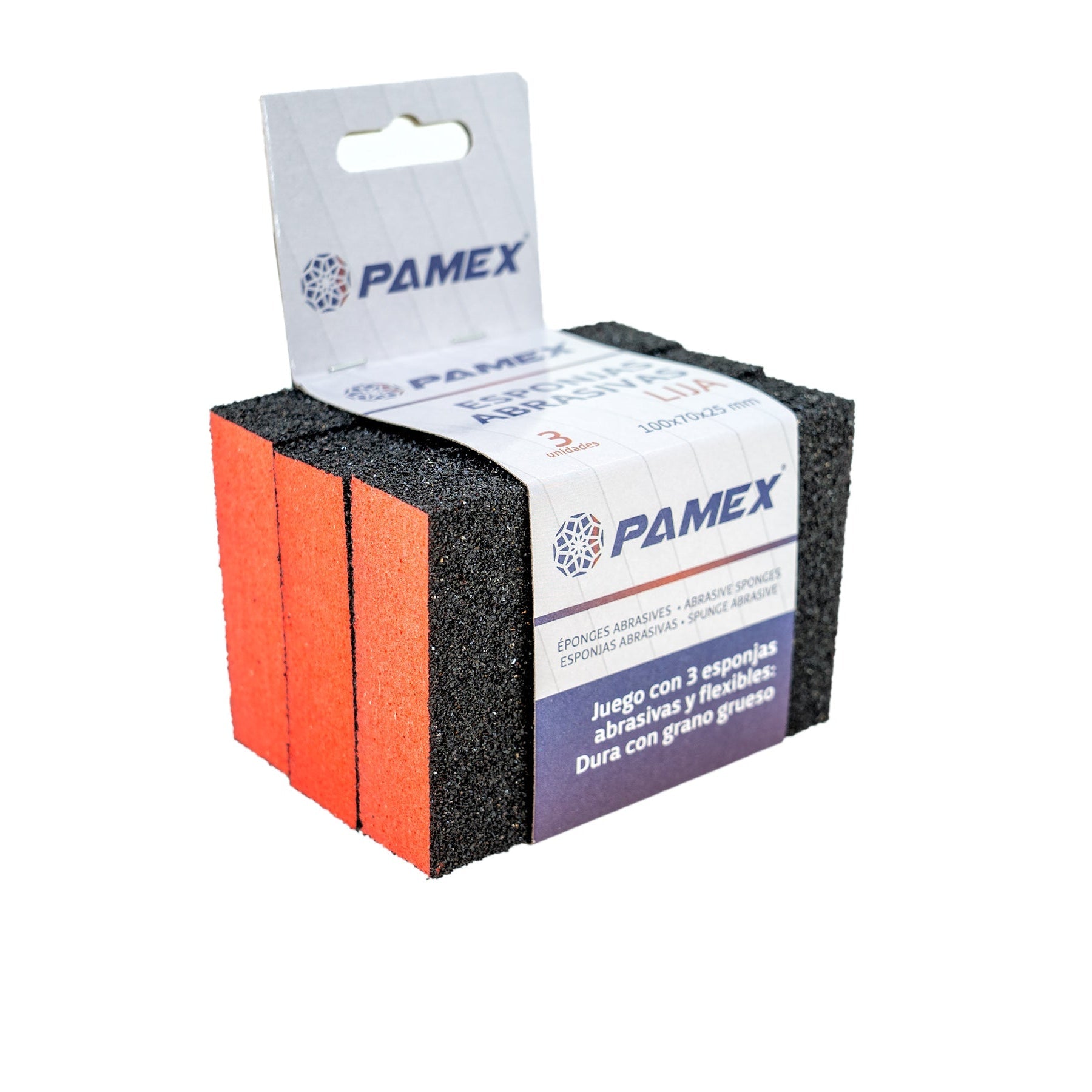 Taco de Lija P60 Grano Duro – Esponja Abrasiva Set 3