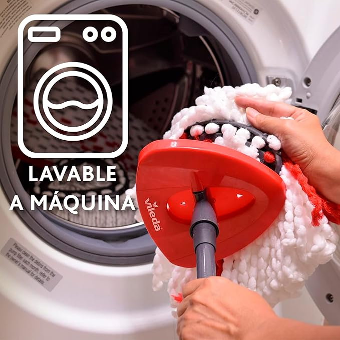 Sistema Fregona Vileda Easy Wring & Clean Turbo – Cubo con Pedal y Escurridor