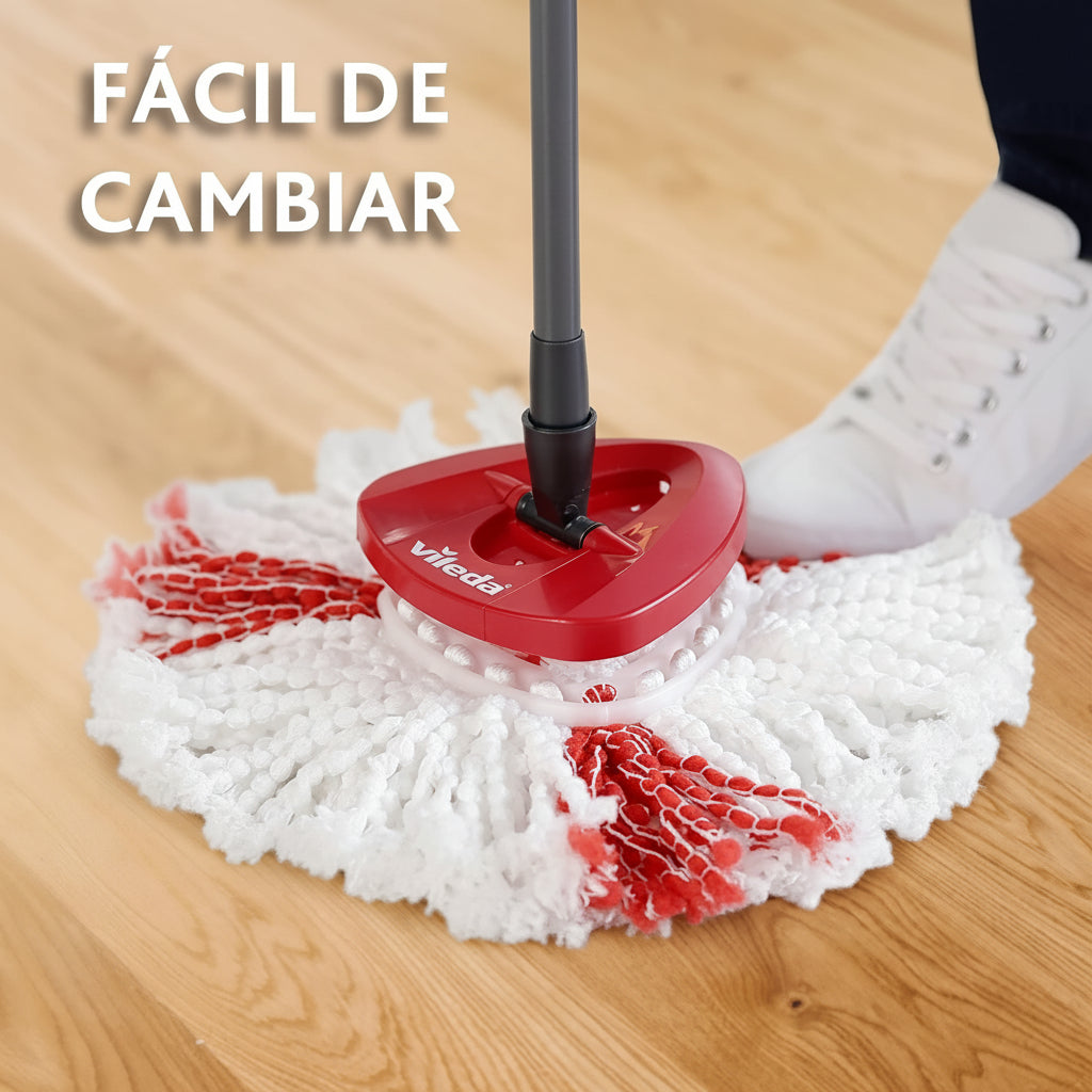 Sistema Fregona Vileda Easy Wring & Clean Turbo – Cubo con Pedal y Escurridor